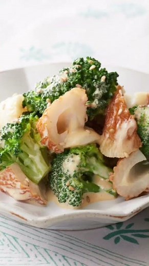 ブロッコリーとちくわの辛子マヨネーズ和え🥦秒で消える副菜！ブロッコリー×ちくわの“禁断からしマヨ”が旨すぎて止まらない
