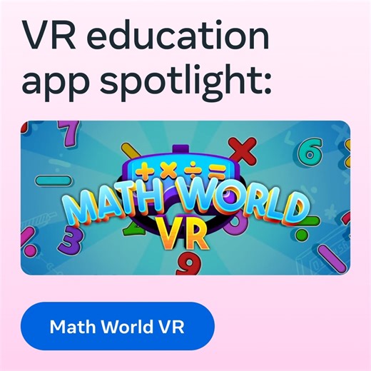 Who said math can't be fun? 🚀 Get ready to level up your students math skills with Math World VR during Mathematics and Statistics Awareness Month! Learn more here 👉 https://bit.ly/3xvX33R #VREducation #MathWorld #MathStatMonth Skill Prepare | Meta for Education