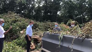 12K views · 316 reactions | I don't recommend wearing suit pants when clearing the way! #isaias #TropicalStormIsaias | Office of Governor Ned Lamont | Facebook