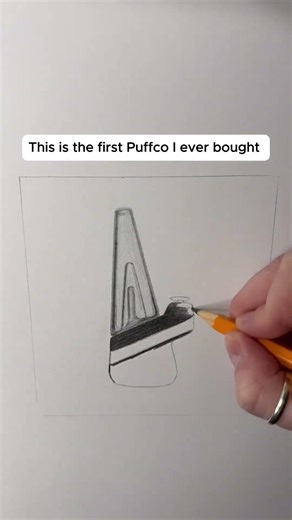 Day 17 of my Daily Sketch Series! The new Puffco Peak, perfect for beginners! 🍯🔥‪@PuffcoOfficial‬