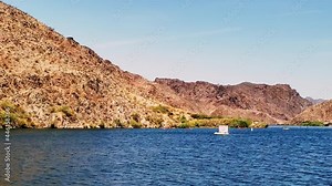 Summer boating on Lake Mead at Willow beach Arizona