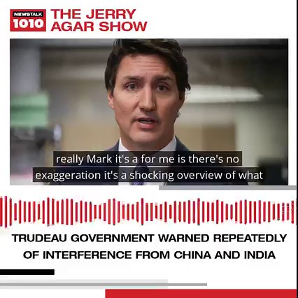 30K views · 884 reactions | Award-winning investigative journalist Sam Cooper joins The Jerry Agar Show to explain the foreign interference within the Trudeau government. Listen to the full interview here: https://www.iheartradio.ca/newstalk-1010/news/trudeau-government-repeatedly-warned-on-interference-from-chinese-and-indian-diplomats-june-2019-report-1.19796758?mode=Article : THE CANADIAN PRESS/Darryl Dyck | NEWSTALK 1010 | Facebook
