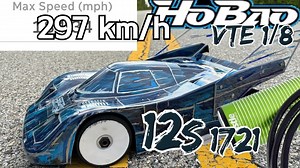 1/8遥控车12S单电机速度——297 km/h