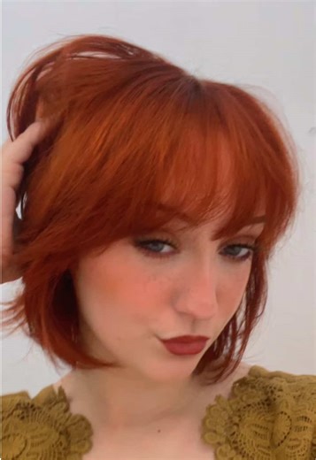 Lil hair refresh I went a little deeper copper too! 👩🏻‍🦰 Tutorial coming soon of what I did! ✨ I used a 7rc last time and it didn’t lift my roots enough so I went in with loreal hicolor soft auburn and sizzling copper equal parts to try and lift my roots the rest of the way and it worked really well! Then I used keracolor auburn and copper depositing conditioners to tone and gloss it! Next touch up I plan to switch to a different permanent dye for my roots the age beautiful 7rc went wonky bc 