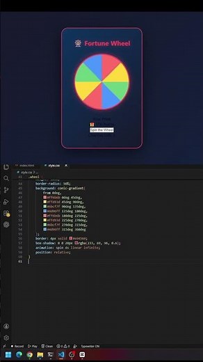 I coded a SATISFYING Fortune Wheel (Pure CSS)