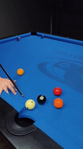 Amazing Pool Trick Shot Into the Corner