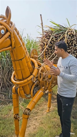 Amazing engineering skill homemade mechanical horse shaped machine