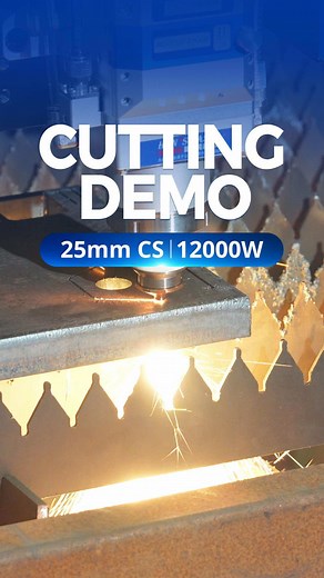 12000W Fiber Laser Cutting 25mm Carbon Steel | Metal Cutting Machine