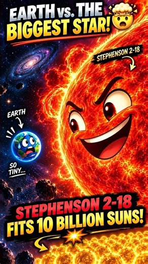 Earth vs the LARGEST Star in the Universe! 🤯 (Stephenson 2-18)