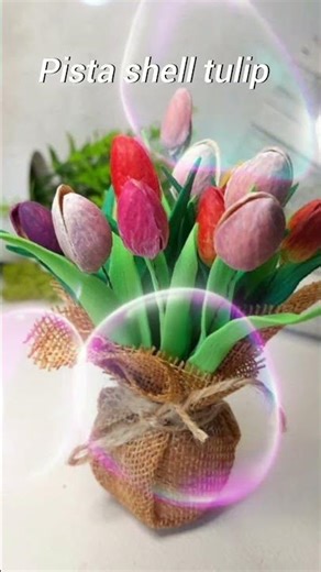 pista shell tulip flower#reels#tulip#painting#youtubeshorts #shortvideo#shortsfeed#dailyshortvideos
