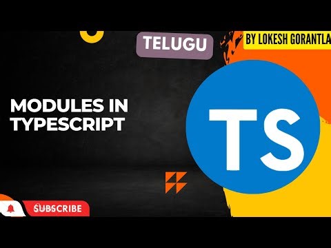 Part 17: Modules in TypeScript | Telugu