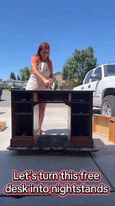14K views · 59 reactions | Let’s turn this free desk into nightstands #woodworking #wood #powertools #girlpower #tool #parati #fyp #diyproject #diy #repurpose #repurposed #repurposedfurniture #upcycling #upcycle #recycle #home #homeimprovement #custom #furnitureflip #furnituremakeover #makeover #transformation #howtotiktok #work | Rosie's Rustics | Facebook