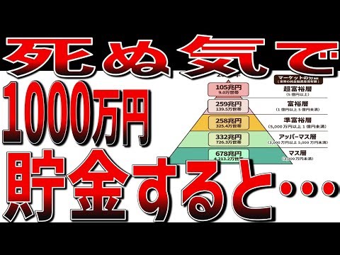 【お金持ちへの入り口】貯金1,000万円で訪れる人生の変化！人生が劇的に変わる！【貯金 節約】