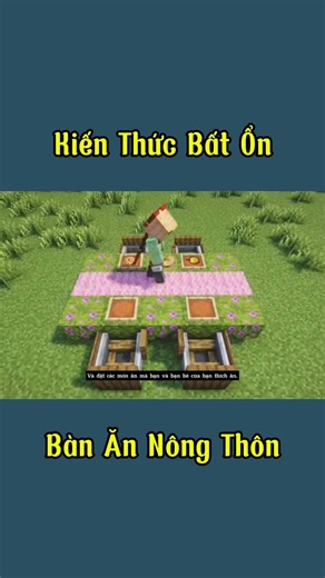 Bàn Ăn Nông Thôn Minecraft #shorts