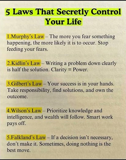 5 Laws That Secretly Control Your Life: Murphy's Law & Gilbert's Law!