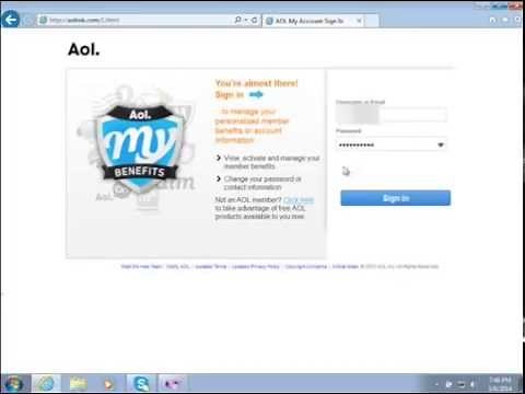 AOL phishing page leads to fake tech support scam