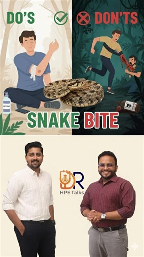 ⚠️ Snake Bite: Do's and Don'ts‼️#snakebites #firstaid #snake #emergency #awareness #staysafe | Hernold Paul