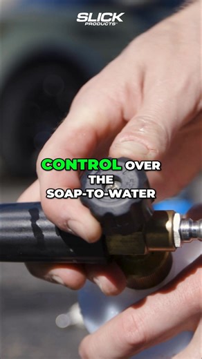 Meet the ultimate wash upgrade — the Slick Products Pressure Washer Foam Cannon. It attaches in seconds with a ¼-inch quick connect fitting and works with any car wash soap or shampoo. The adjustable dial lets you fine-tune your foam for cars, trucks, dirt bikes, and more. #SlickProducts #foamcannon #RideClean #powerwasher | Slick Products