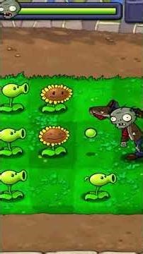 Plants vs Zombies but it gets CRAZY 🌱🧟 #gaming #pvz #zombie level 2