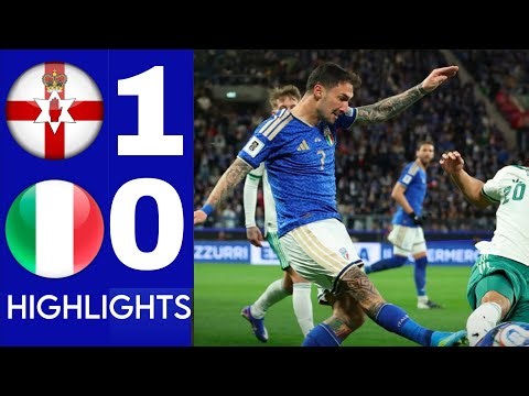 Italy vs Northern Ireland 2-0 Highlights world cup Qualifiers • Sandro Tonali & Moise Kean Goals