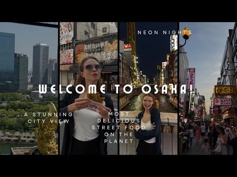 My Big Japanese Adventure | Osaka Travel Vlog | Neon Nights, Castles & Street Food Paradise 🍜🎌