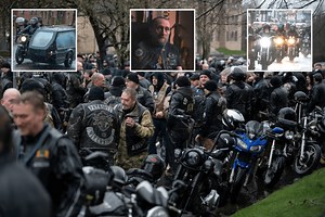 Bikers pay respects as Blue Angels Motorcycle Club founder laid to rest in Glasgow