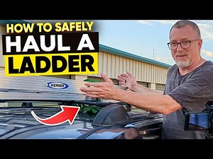 How to Transport a Ladder Safely | How To Secure a Ladder on Roof Rails | How to Use Ratchet Straps