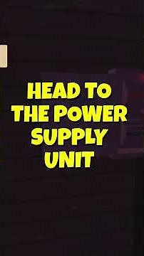 HOW TO FIX THE TRASH BIN AND POWER SUPPLY IN SCARY SHAWARMA KIOSK #shorts