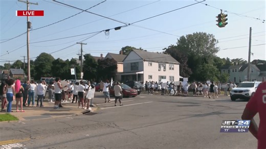 WATCH: Protest begins after death of Erie man shot by PA parole officer