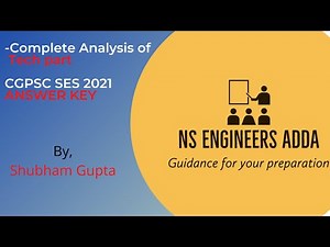 CGPSC SES 2021 | Tech Paper Analysis | Set A