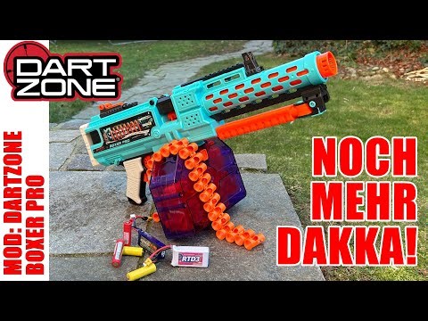 Dartzone Pro Boxer - Nerf MG Mod! | Voltage tuning with Lipo and IMR test | OWL Nerf Community