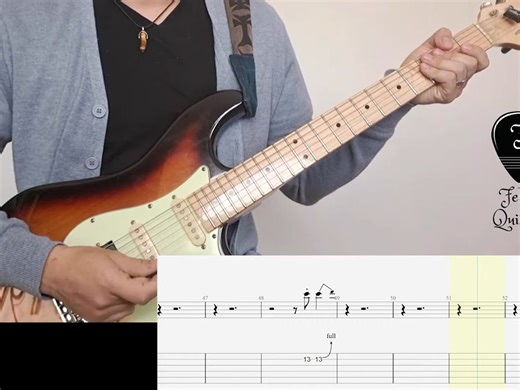 吉他谱分享，Funk必练！火星哥经典单曲Uptown funk cover   TAB-(1080p)