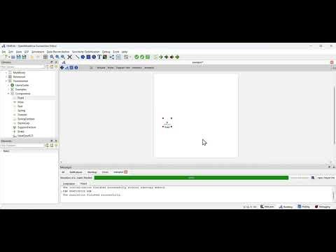 Sistema Massa Mola com 1GDL no OpenModelica