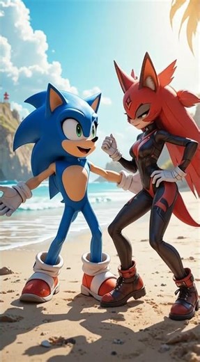 Sonic & Rouge: Beachside Adventure #disney #shorts2025 #viral #cartoon