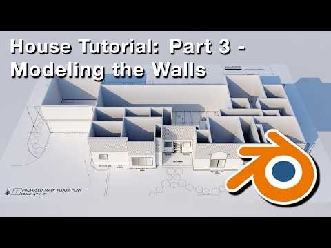 Blender for Architecture House Tutorial Part 3 Modeling the Walls