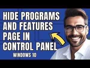 How to Hide Programs and Features Page in Control Panel