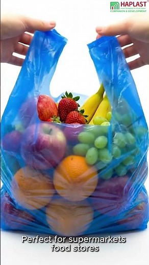 T-Shirt Handle Plastic Bags | Strong, Lightweight & Cost-Effective | HAPLAST GROUP #tshirtbag