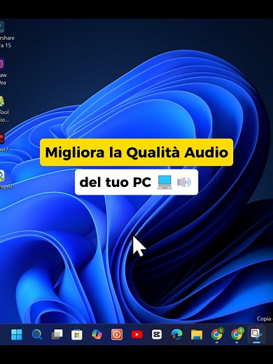 Aumenta la Qualità Audio del PC con Questo Trucco 🔊🔥 #soundquality #audiotips #pcaudio #windowsaudio
