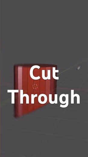 Blender trick: cut through your mesh with the knife tool #blneder3d #blendertricks #blendertips