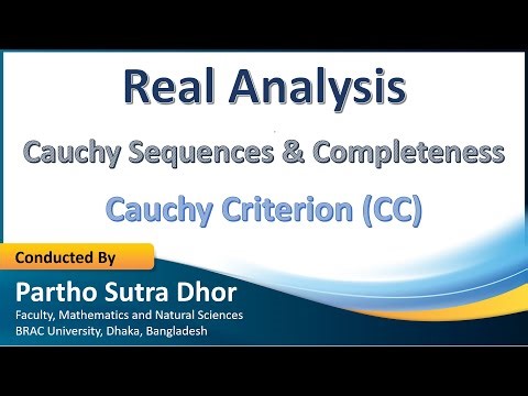 Lecture-10 | Cauchy Sequences and Completeness | Cauchy Criterion (CC) | Real Analysis