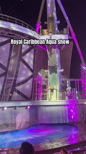 Royal Caribbean Aqua Show. #RoyalCaribbean #Cruise #Travel #Vacation #AquaShow