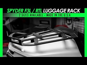 Can-Am Spyder F3L / RTL Luggage Racks | Install