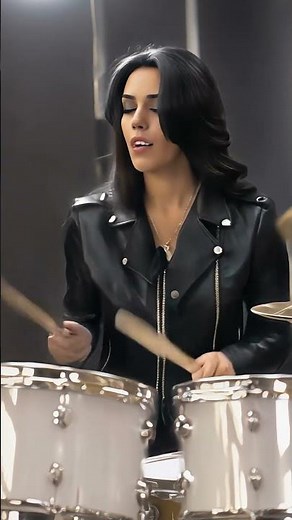 Elena Yerevan plays drums #shorts