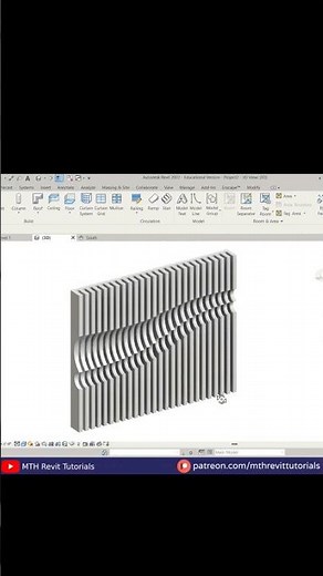 Parametric Wall in Revit Tutorial #revit #revittutorials #bim