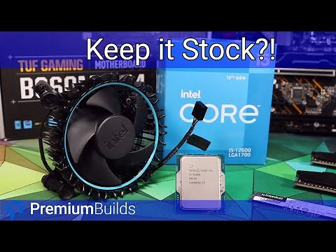Does stock suck? Testing the new Intel CPU cooler with the i5 12th generation!