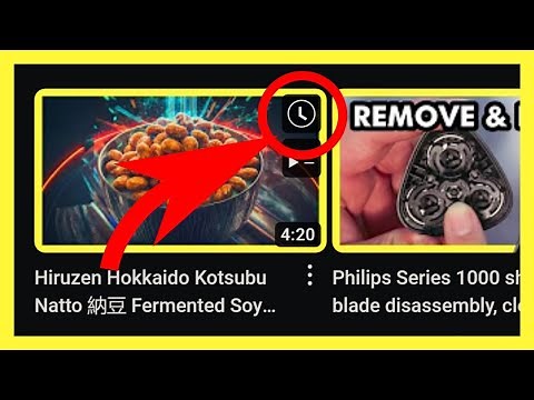 Restore watch later button on YouTube