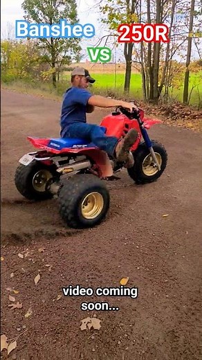 Banshee vs ATC 250R #fatherandson #atv #banshee350 #atc #250r #threewheeler #racing #shorts