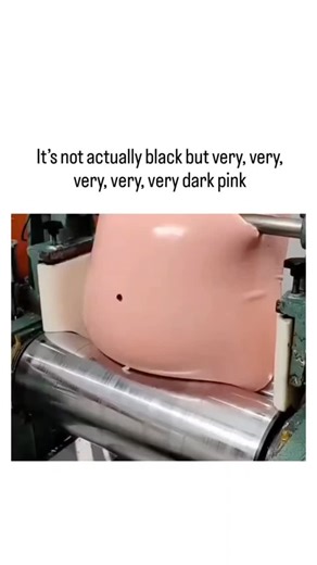 FACTS | SPORTS on Instagram: "The video depicts a PVC calendering process in an Indonesian factory, where bright pink polymer sheets are heated, rolled, and pigmented to progressively darken into a near-black finish, which the caption humorously clarifies as "very, very, very, very, very dark pink." Posted by @bittiae , a verified creator specialising in DIY and factory visuals with 4,000 followers, the clip has drawn 100,000 views and 275 mostly Indonesian replies marvelling at the colour trans