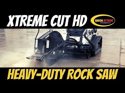 Xtreme Cut HD Skid Steer Concrete Pavement Asphalt Saw Attachment