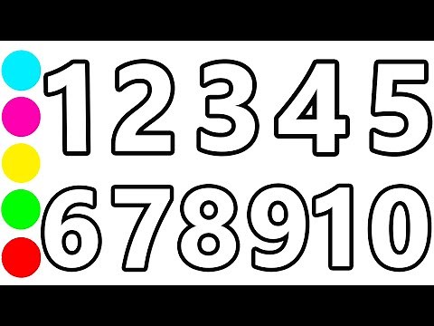 Rainbow Numbers Mewarnai untuk Anak Pelajari Angka 1 to 10 Untuk Anak